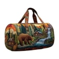 thumbnail image 2 of Beforeyayn Quilted Embroidery Duffle Bag For Women, Large travel tote bag with cute nature prints shoulder bag for weekend trip, for ladies, suitable for work and yoga,, 2 of 6