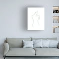 thumbnail image 2 of Canvas Wall Art - Line and Brush 'Line Female Back 1' Wall Art for Living Room, Bedroom, or Office DÃ©cor by Trademark Fine Art - 24 x 32 Inches, 2 of 4