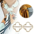 thumbnail image 2 of Scarf Clip Accessory Featuring Elegant Pearl Rhinestone Embellishment and Gold Plating, 2 of 7