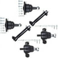thumbnail image 2 of CCIYU Lower Ball Joints Upper Ball Joints Tie Rod Sleeve Compatible fit for 1965-1968 for Chevrolet Bel Air 1965-1968 for Chevrolet Biscayne 1966-1968 for Chevrolet Caprice 6pcs Suspension Kit, 2 of 3