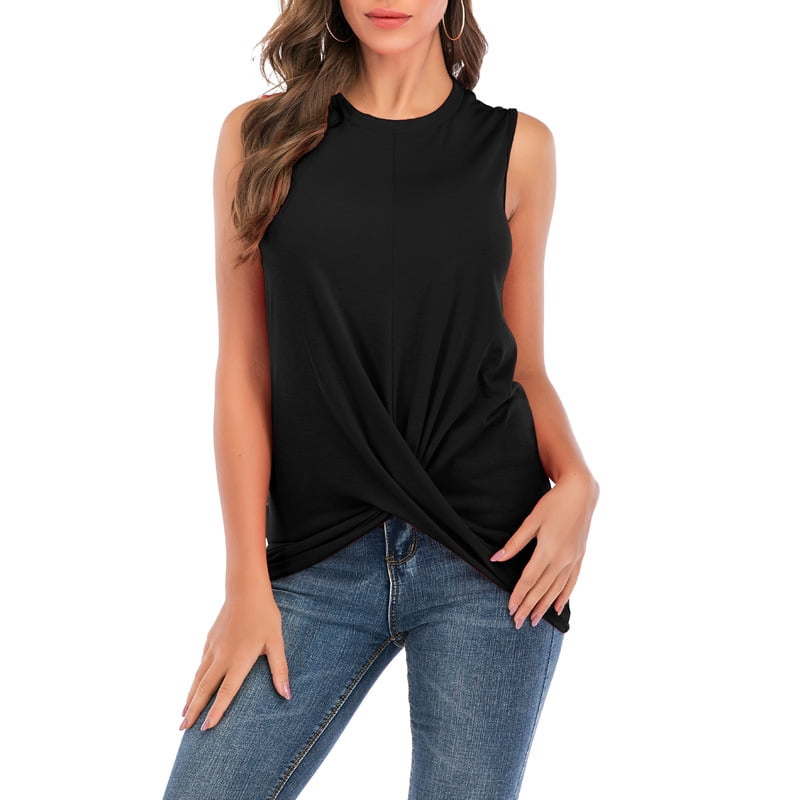 womens casual sleeveless tops