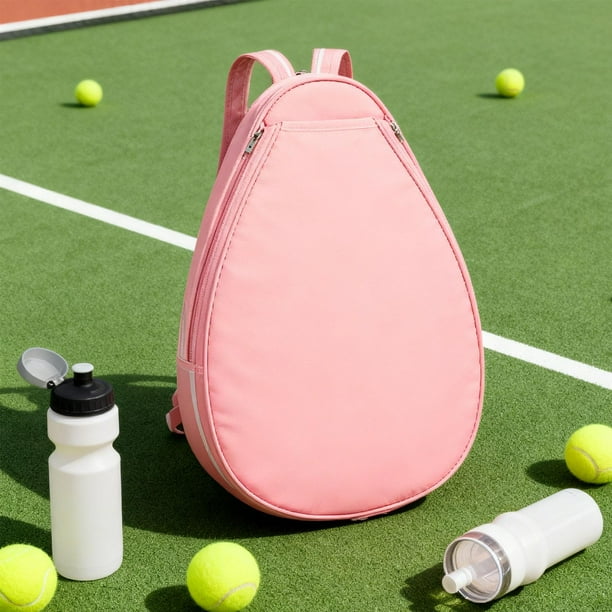 Bolsa de tenis, mochila de bádminton, equipo deportivo, bolsas de mano ligeras, mochila para raqueta de tenis para mujeres y hombres, mochila de viaje Rosa