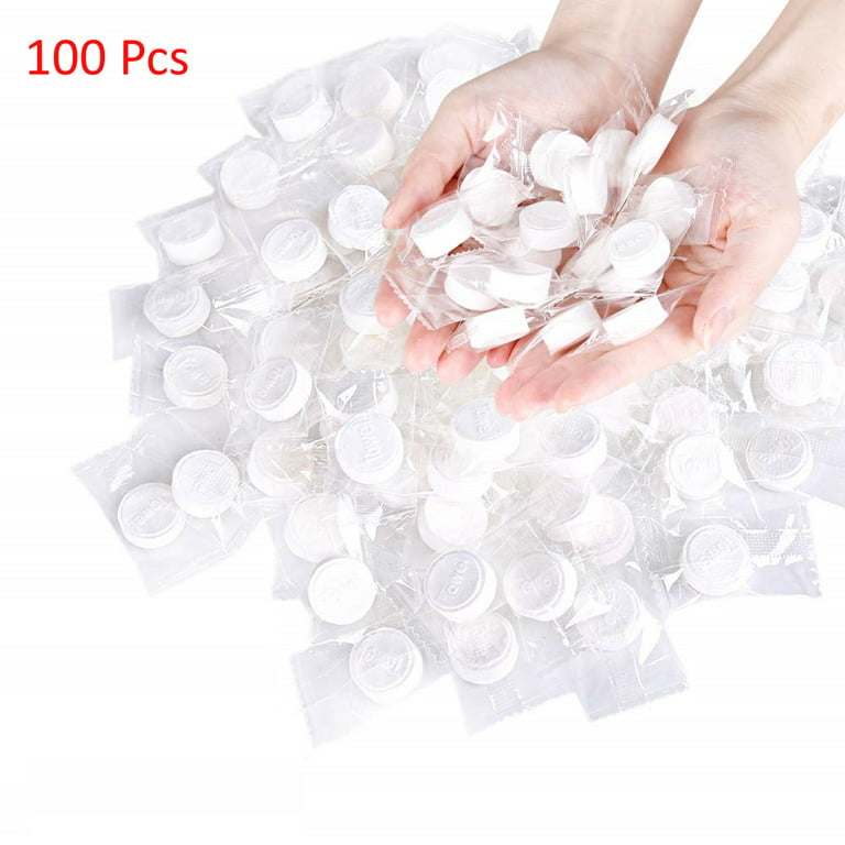 100 Pieces Mini Compressed Towel, Magic Disposable Face Compressed