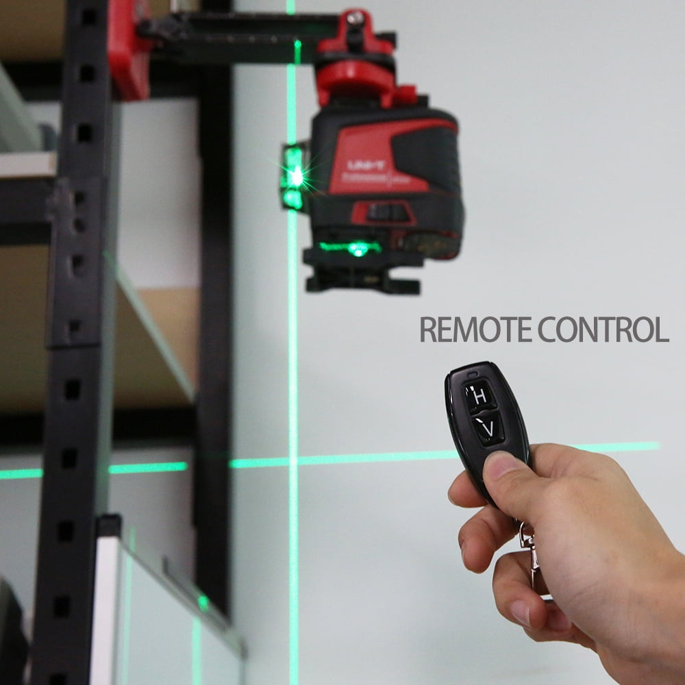 UNI-T Laser Level 3D Green 12 16 Lines 360 Horizontal Vertical Self-Leveling Cross Remote Control Nivel Professional LM573LD-II