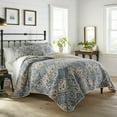 thumbnail image 2 of Stone Cottage Multi-color Diamond Quilt Set, Full - Reversible, 2 of 4