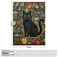 thumbnail image 4 of ONETECH Cute Cat Blanket, Flannel Blanket is Soft and Comfortable, Cat Blanket is The Best Gift for Corgi Lovers,Women,Family,Friends,Black Cat Blanket for Nap Sofa Home Decoration, 4 of 6