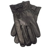 Reed Men's Genuine Leather Warm Lined Driving Gloves (XL, BLACK)