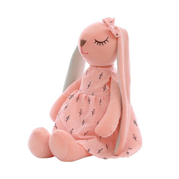 ZOOMPIL Rabbit Plush Toys, Plush Bunny Doll, 35cm Rabbit Cuddly Toy For Children, Soft Toy for Cuddling And Playing, Gift for Boys and Girls (Pink)
