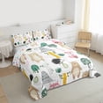 thumbnail image 3 of Homewish Bear Fox Hedgehog Bedding Comforter Set 2pcs for Child Boys Girls,Cartoon Woodland Wildlife Twin Comforter Sets Microfiber,Kawaii Animal Breathable Bedding Set,Ultra Soft Home Decor, 3 of 8