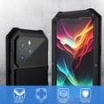 thumbnail image 3 of For iPhone 15 Pro Case Heavy Duty Protection With Built in Lens Screen Protector Rugged Stand 360 Full Body Military Grade Metal Bumper Phone Cases Men  15 Pro 6.1((Black, 15 Pro Case 6.1 2023), 3 of 7