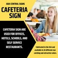 thumbnail image 6 of ADA CENTRAL SIGNS - 6" X4" Cafeteria Sign - ADA Compliant Tactile Graphics Grade 2 Braille Text Wall Sign| Kitchen, Dining, Lunch, Break Room Sign for Office, Hotel, School, self-service Restaurant, 6 of 7