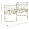 thumbnail image 2 of Pemberly Row Kissing Bench for Garden or Patio with Charming Design, 2 of 4