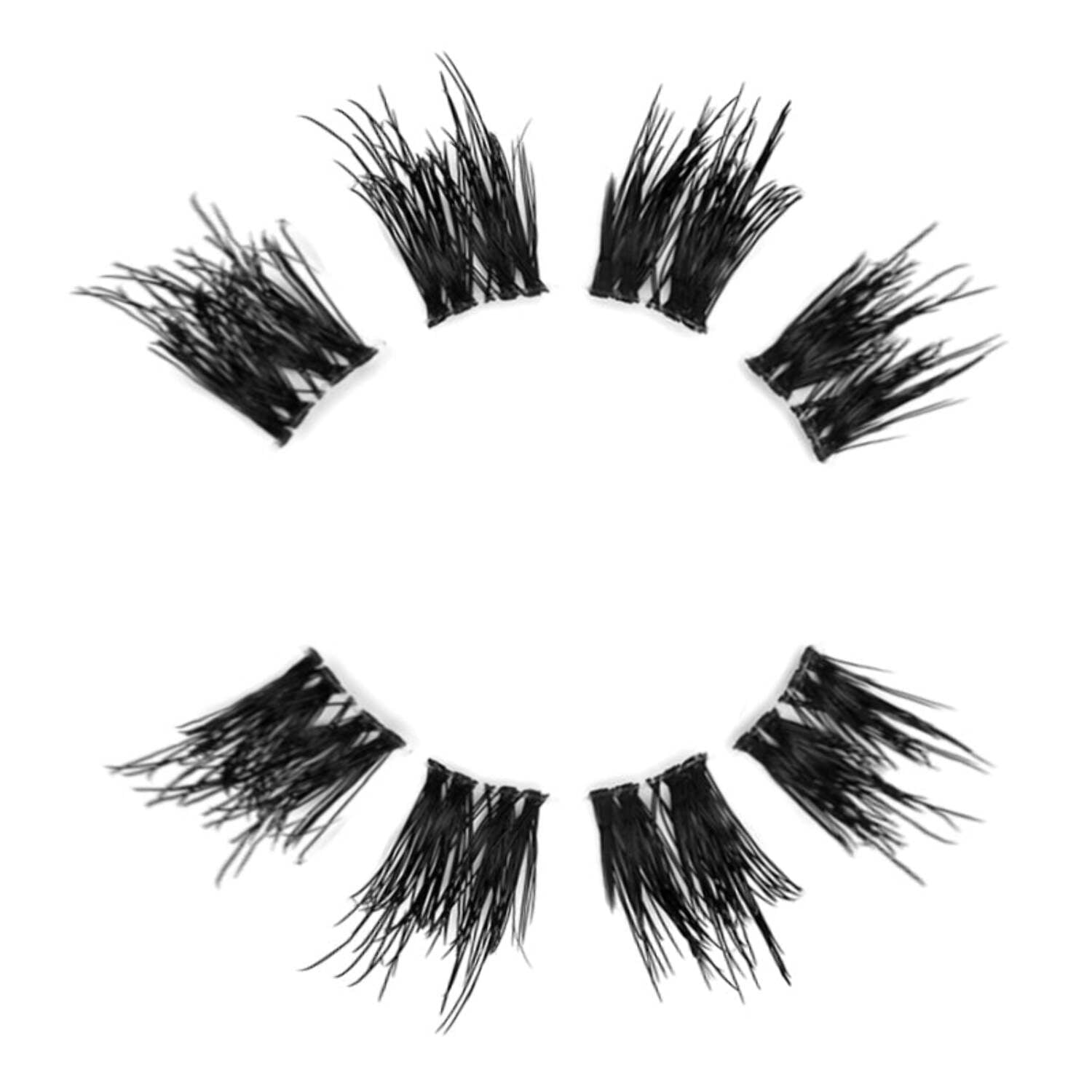 DesignerLash Kit-Glam Black Eyelash Extension Kit - Enhance Your Look with 2 Sets of Lashes with Adhesive, Tools & Brush