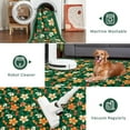 thumbnail image 6 of 10x13 Boho Floral Machine Washable Area Rugs Bedroom Non Slip Low Pile Indoor Carpet for Nursery Playroom Living Room Green, 6 of 8