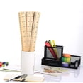 thumbnail image 4 of Paquete de 12 reglas de madera, reglas para estudiantes, reglas escolares de madera, regla de oficina, regla de medición, 2 escalas (12 pulgadas y 30 Cm), 4 of 5