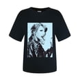 thumbnail image 4 of TayIor Sw1ft Chemises, Tyler Sw1ft Merch, Tyler Sw1ft, Mode Décontractée Imprimée Col Rond Manches Courtes Chemises Blouse Femme Graphique Amateur de Musique TKFASHION Marine P, 4 of 7