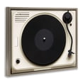 thumbnail image 3 of Stupell Industries Classic Tunes Turntable Brown Framed Floater Canvas Wall Art design by Annabelle Hall, 17 x 21, 3 of 9