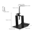 thumbnail image 2 of OUNONA Universal Mount Cowbell Bracket with Stable Clamp for Drum Set Percussion Instruments, 1 Piece, 2 of 8