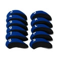 thumbnail image 2 of 11 unidades/juego de fundas para palos de golf para hierros, protector de palos con número impreso, fundas de neopreno para la cabeza - 3, 4, 5, 6, 7, Sunnimix Cubiertas de hierro de golf, 2 of 8