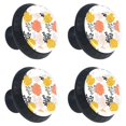 thumbnail image 2 of 4 Pcs Big Flowers Knobs for Kitchen Cabinet Cupboard Dresser Bookcase Drawer Pulls Handles Round Home Decor, 2 of 8