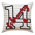 thumbnail image 5 of PRIYAL Pink Rainbow Heart Valentines Day Pillow Covers 18X18 inch Set of 4 for Valentines Decor For Valentines Day Throw Pillows Decorative Cushion Cases Valentine Decorations, 5 of 9