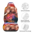 thumbnail image 5 of Sikiie Oil Paintings of Elephants Car Seat Protector 2 Pack Car Seat Cushion Mat, Car Seat Covers for SUV, Truck, Van, 5 of 7