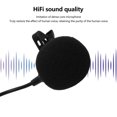 thumbnail image 4 of Microphone Lavalier, Micro Compact à Clip Rechargeable Prévient les Interférences Longue Durée de Vie de la Batterie Signal Stable Plug and Play pour Haut-Parleur pour Enregistrement, 4 of 7