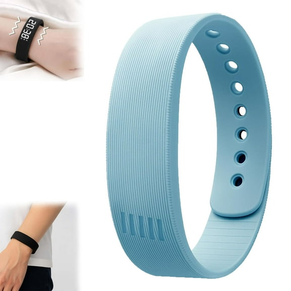 2026 Wake-Up Vibration Alarm Band, Long-Lasting Silent Alarm Clock Wristband, Alarm Band, Silent Vibrating Wrist, for Light Heavy Sleepers, Wake up Without Disturbing Others (Blue)