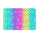 thumbnail image 1 of Balery Rainbow Scales2 Felpudo de franela, resistente a las manchas y a la decoloración, para uso interior y exterior, fácil de limpiar, 40 x 60 cm, 1 of 7