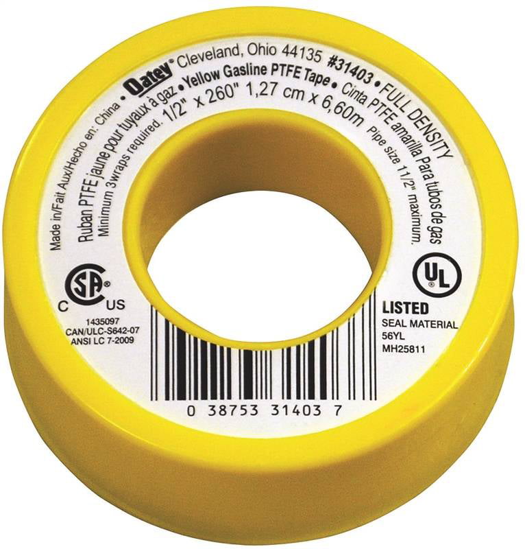 20 ROLLS PLUMBERS THREAD SEAL TAPE 1/2" X 520" PIPE FITTING AIR GAS LINES 