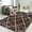 Chocolate, variant on HR Luxurious Chocolate Brown & White Moroccan Diamond Shag Rug  Plush 1-Inch-High Pile  Soft & Durable Area Rug for Living Room, Bedroom