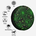thumbnail image 6 of Kdxio Green Bright Web with Spiders for Tire Cover Wheel Protectors Tyre Covers Weatherproof Wheel Covers Universal Fit for Trailer Rv SUV Truck Camper Travel Trailers 14 inch, 6 of 8