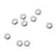thumbnail image 4 of Paquete de 20 cuentas, cuentas de cera, cuentas decorativas, cuentas artesanales con agujero. Plata, 4 of 9