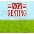 thumbnail image 1 of Now Renting (18" x 24") Yard Sign, Includes Metal Step Stake, 1 of 6