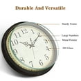 thumbnail image 5 of Geevon Vintage Wall Clock, Silent 16" Non Ticking Retro Round Clock Quartz Decorative Battery Operated Wall Clock for Kitchen, Office, Classroom, Bedroom, Living Room Decor, 5 of 10