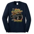 thumbnail image 2 of Wild Bobby, 1990 Vintage Garage Customs Hot Rod Classic Car Cars and Trucks Mens Long Sleeve Shirt, Navy, Medium, 2 of 3