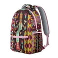 thumbnail image 2 of Ethnic Tribal Print Backpack - Boho Chic Laptop Daypack, 17 Inch Pocket, Water Resistant, Large Capacity for College Students, Dorm to Campus Commute, 2 of 6
