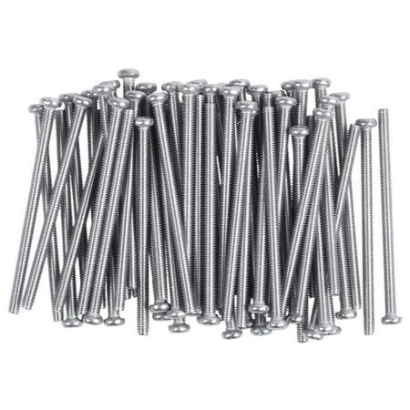 

YUPVM M2.5 x 40mm 304 Stainless Steel Round Head Screws 60pcs