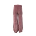 thumbnail image 2 of SUZIE KONDI Women's Velour High Waist Harem Pants, Desert Rose, X-Small, 2 of 2