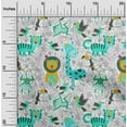 thumbnail image 2 of oneOone Polyester Spandex Mustard Yellow Fabric Cute Animal Sewing Craft Projects Fabric Prints By Yard 56 Inch Wide, 2 of 6