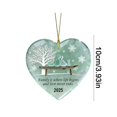 thumbnail image 5 of Shoreew Heart-Shaped Sea Glass Family Ornament Handmade Sea Glass Art Heart Ornament for Christmas Tree Home Decor, 5 of 7