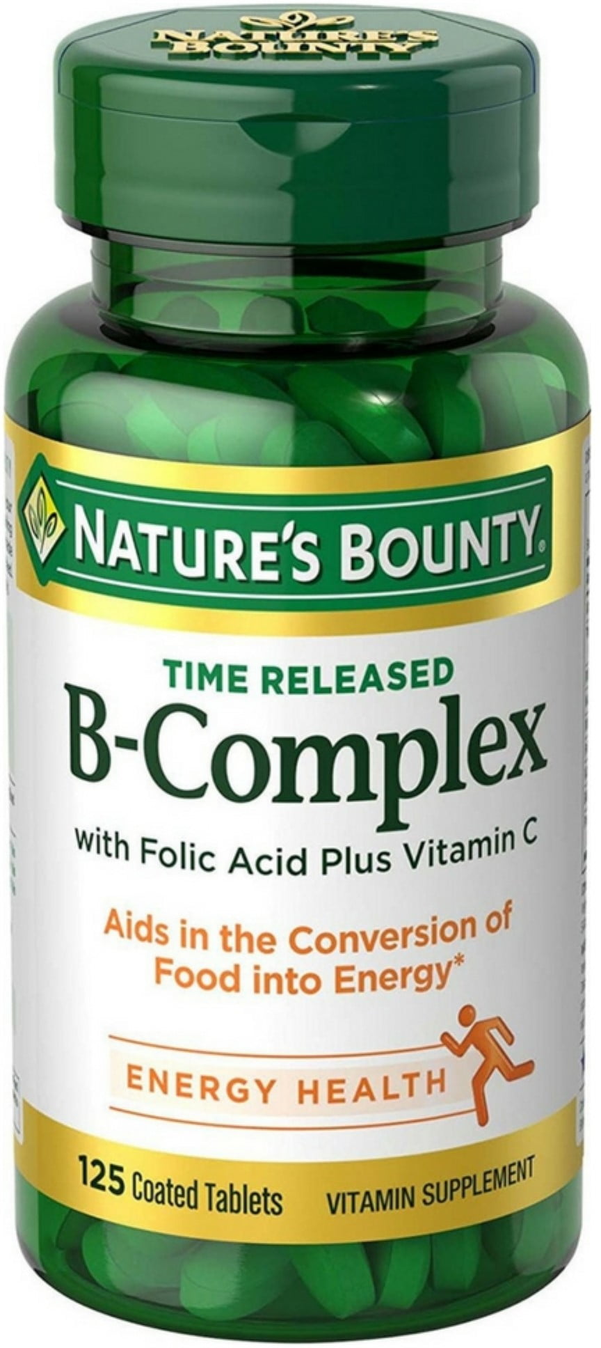 Nature's Bounty With Folic Acid Plus Vitamin C Tablets 125 ea