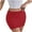Red, variant on MOJOGO Summer Skirts for Women Casual Solid Color High Elastic Skorts Basic Mini Skirt for Outdoor Activity Gray L