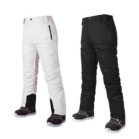 Winter Pants Lightweight Outdoor Men Solid Color Adult Ski Trousers Warm Insulated for Skiing Sports Winter Adventures White L