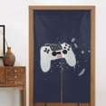 thumbnail image 2 of Doorway Drape Split Curtains, Lark Style Game Controller Room Divider Privacy Door Curtains, 34" x 56", 2 of 6