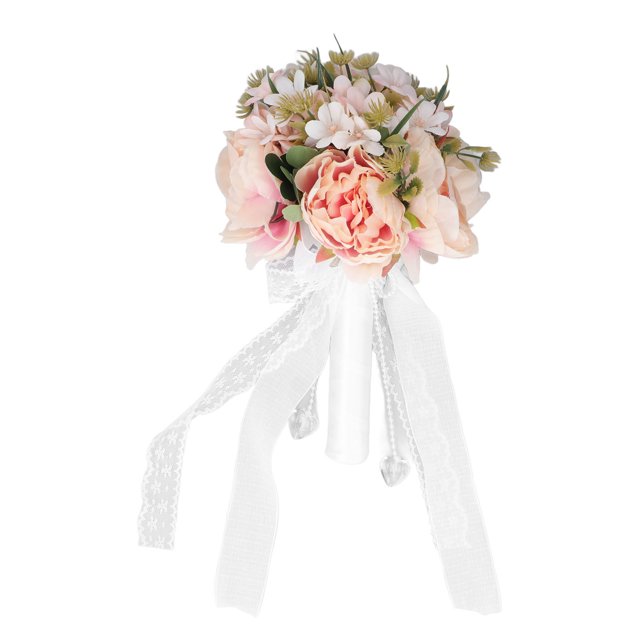 Ramo artificial reutilizable romántico elegante con diseño de simulación de flores para fiestas de bodas en casa champán