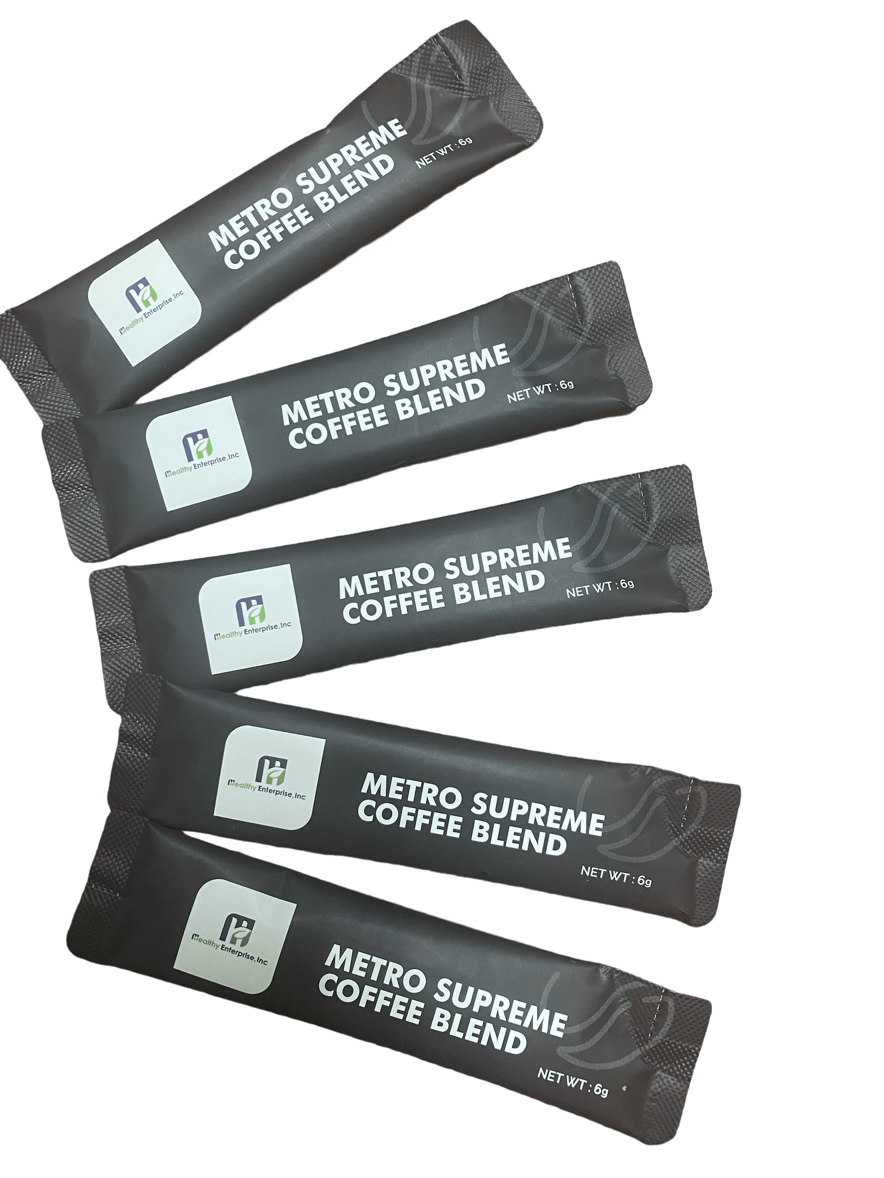 Healthy Enterprise, Inc. Supreme Blend Mushroom Coffee Naturally Caffeinated Medium-Dark Roast Roasted Flavor 25 Servings Box