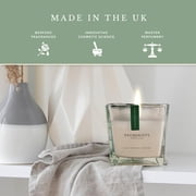 Pecksniffs Prestige Oud Wood & Vetiver Scented Square Candle | 1 Wick, 190g /6.7oz
