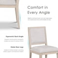 thumbnail image 6 of Furniture of America Direx Solid Wood Indoor Dining Chairs, Tawny (Set of 2), 6 of 12