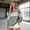 Light Gray, variant on Women's 2026 Striped Oversized Sweatshirt Spring Crewneck Long Sleeve Shirts Casual Color Block Pullover Tops, 2XL